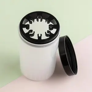 One nail tool cleaning cup with cover, one gel brush cleaning cup, nail tool holder with brush holder for cleaning and finishing - nail accessories