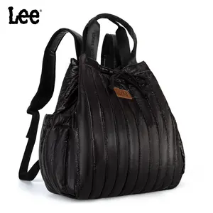 Montana West x Lee Puffer Backpack Purse for Women Quilted Travel Fashion Backpack Daypack Ladies Casual Drawstring Bag
