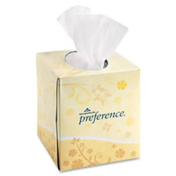 Georgia-Pacific Preference Cube Box 2-Ply Facial Tissues - 36 Boxes per Carton, Ready-to-Use Tissues & Napkins with Individual Sheets for Home Care Supplies