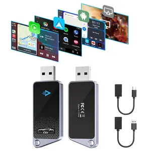 Wireless Car Screen Adapter, 1 Count Plug & Play Car Screen Adapter, Compatible with iPhone & Android