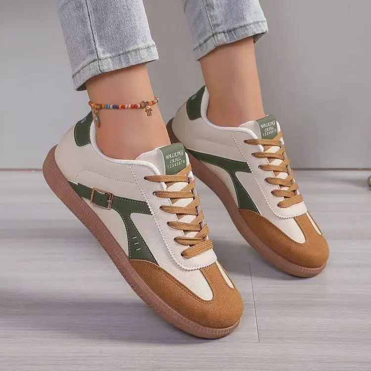 Women's Fashionable Lace Up Low Top Sneakers, Casual Comfortable Sports Shoes for Daily Wear, Female All-match Round Toe Shoes for Daily Wear Women's Fashionable Lace Up Low Top Sneakers, Casual Comfortable Sports Shoes for Daily Wear, Female All-match Round Toe Shoes for Daily Wear