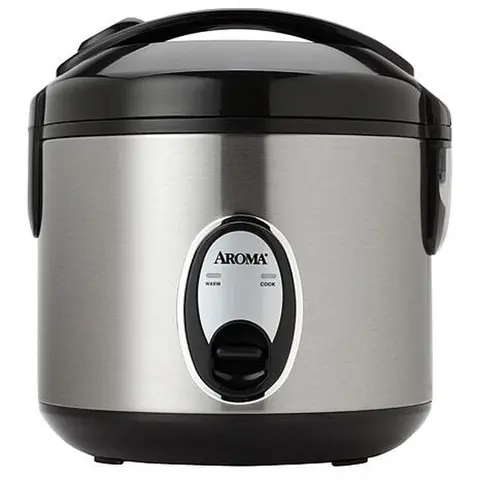 Aroma ARC-914SB 4-Cup Cool-Touch Rice Cooker, Stainless Steel