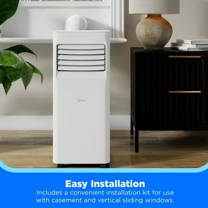 5,000 BTU Portable Air Conditioner with Remote Control, Cooling for Spaces Up to 150 Sqft