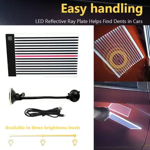 Lamp LED Light Aluminum Reflector Board Paintless Dent Removal Car Repair Kit Auto Repair Tool Sets Removing Dents NEW