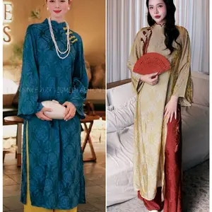 Vietnamese Ao Dai TT1 ( Vietnamese Size ) Women Ao Dai  / Áo Dài Cách Tân Truyền Thống Việt Nam/ Girl Ao Dai / Luna Ao Dai / Áo Dài Tết