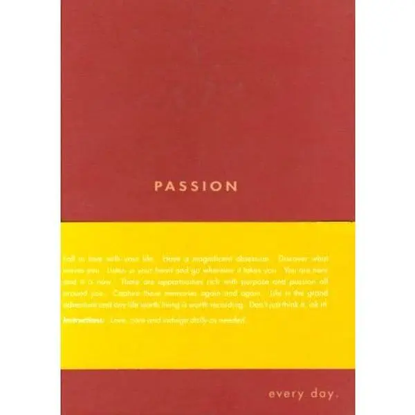 Used Hardcover English Book Journal - Passion (Every Day Journals, 4) by Kobi Yamade - Good Notebooks for Capturing Memories & Expressing Your Emotions, 0.72 lbs, Diaries