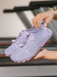 Women's Quick-Dry Waterproof Beach Shoes, Non-Slip Indoor Training Shoes, River Trekking Shoes, All Seasons, Textile Upper, Rubber Sole