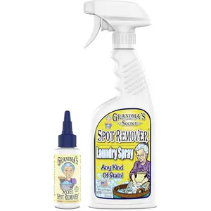 Spot Remover Laundry Spray - Chlorine, Bleach and-Free for Clothes - Stain Remover Removes Oil,, and Pet Stains - 16 oz & 2 oz Combo, DuoPack