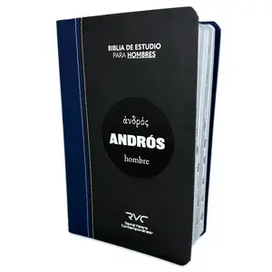 Study Bible in Spanish for Men 11 Point Large Font  Reina Valera Contemporánea Imitation Leather with index