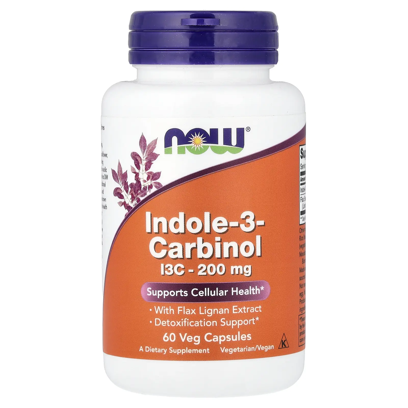 NOW Foods Indole-3-Carbinol, 60 Veg Capsules