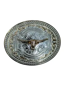 Rancher Long Horn Buckle - Elegant Buckle for Versatile Use in Various Clothing Items