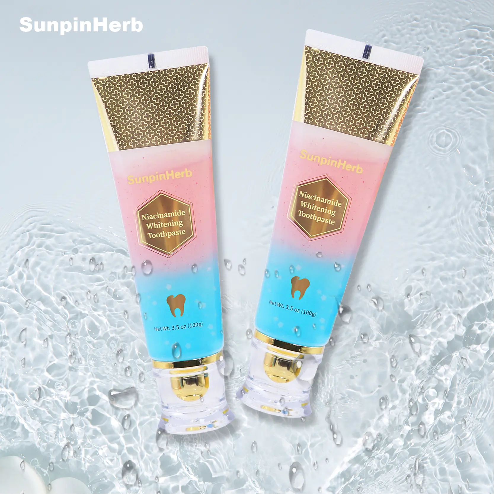 Sunpinherb Probiotic Whitening Toothpaste,Nicotinamide,Free of Fluoride, Anti plaque,Oral Health Management Teeth Whitening Solution,Father's Day Gift Bad Breath Killer niacinamide toothpaste