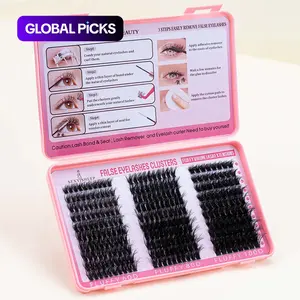 False Eyelashes with Eyelash Tweezers & Glue, 1 Set Natural Look Eyelash Extensions, Self Grafting Curl Eyelashes, DIY Eyelash Extensions, Diy Volume Eyelashes, Eye Makeup Supplies for Women & Girls #GLOBAL PICKS