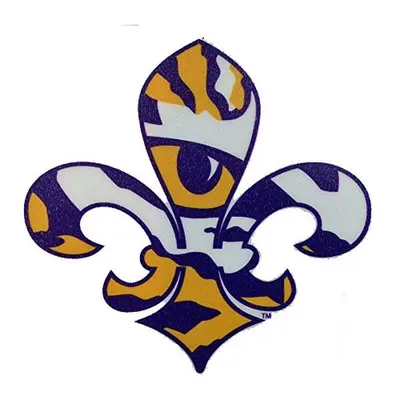 LSU Tigers Helmet Die-Cut Vinyl Decal – Laminated Sticker, Multi-Color, Made In USA