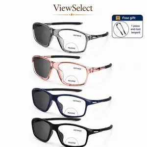 ViewSelect Bifocal Photochromic Non-Prescription Reading Glasses for Men & Women - Light-Adaptive, Lightweight Eyewear with Clear Upper Viewing Area & Lower Reading Zone