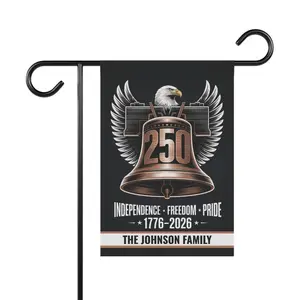 250th Anniversary Garden Flag – Patriotic Eagle & Liberty Bell