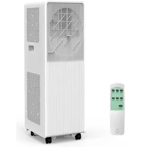 White 12000 BTU  Drainless Portable Air Conditioner  3 in 1 AC Unit for Bedrooms 190 250 sq  ft  with Dehumidifier  Fan  Sleep Mode  24 Hour Timer  Remote Control and Window Kit  White Aircon Cooler Aircon Deflector