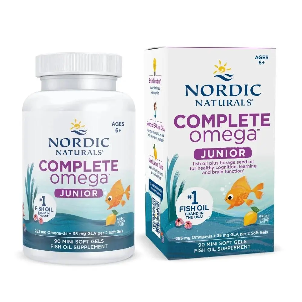 Nordic Naturals Complete Omega Junior-Supports Overall Health and Wellness 90 Ct Vitamin