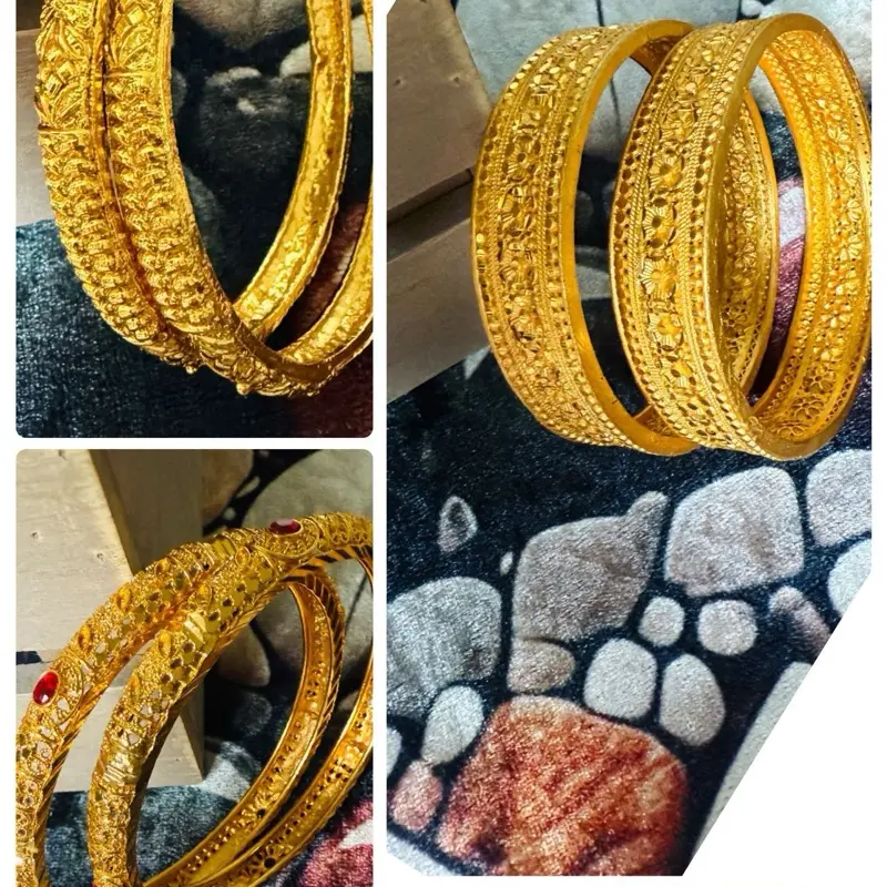Gold plated Bangles for women churi chura