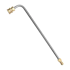 M MINGLE Pressure Washer Wand Extension, 90 Degree Curved Angled, Undercarriage and Gutter Cleaner Attachment, 1/4 Inch Quick Connect, 14 Inch, ChristmasGift