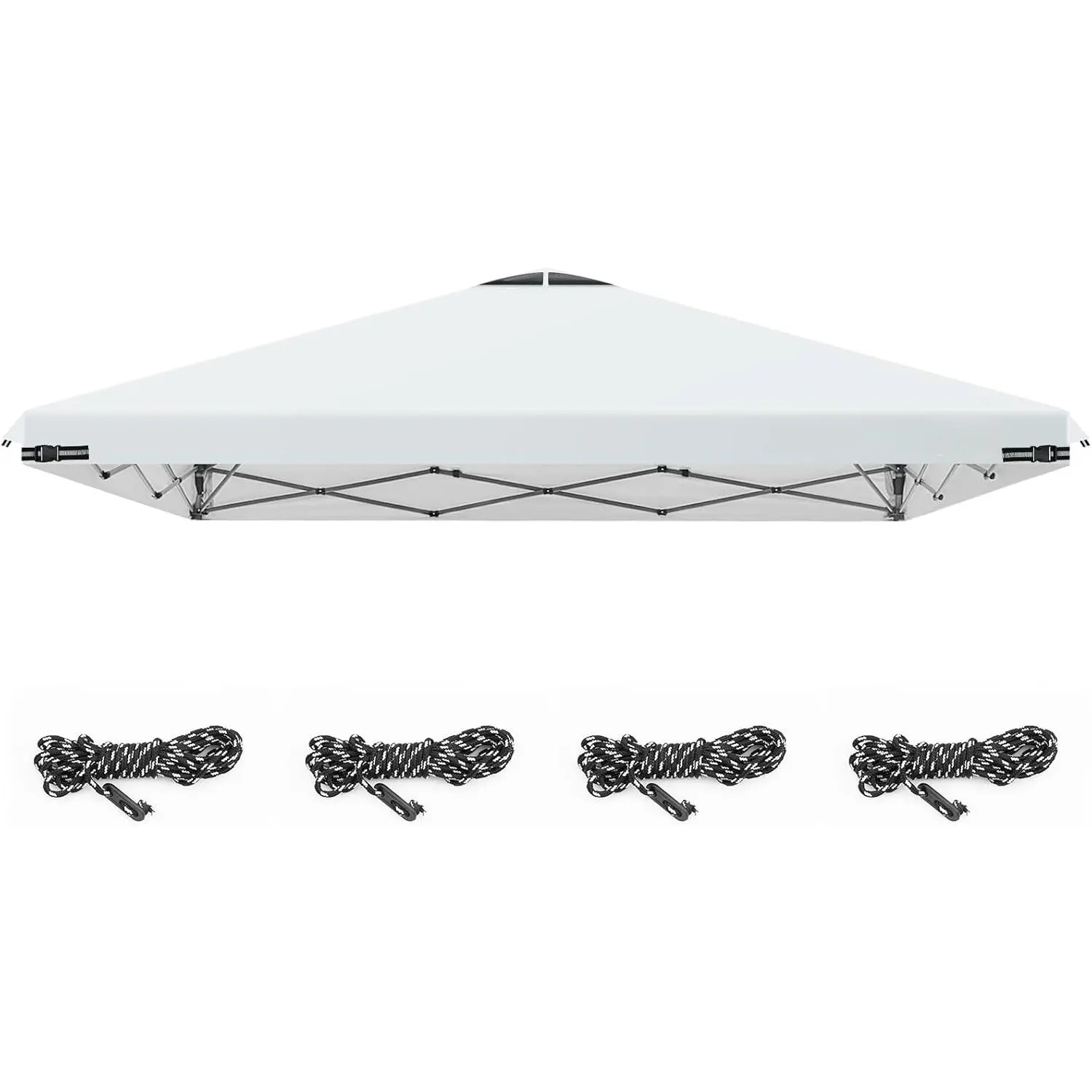 10x10ft Replacement Canopy Top with Air Vent, Waterproof & UV Protection Canopy Tent Top Cover  Straight Leg Canopy Frame -  Outdoor, Patio, Event, Trade Show (White, 10x10ft)