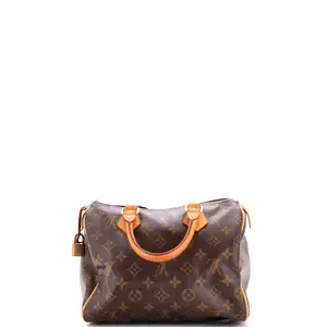 Pre-owned Louis Vuitton Canvas Coated Top Handle Bags Speedy Handbag Monogram Canvas 25 by Rebag