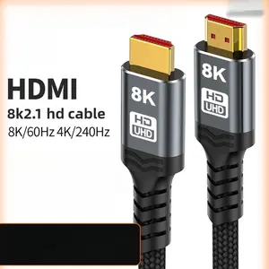 2M/6.6FT 8K DisplayPort Cable, DP Famale to DP Male Cable for Audio Transmission, 8K@60Hz, 4K@144Hz, 2K@240Hz DP Cable High Speed Display Port Cord, DisplayPort Audio Cable for Display/Computer/Projector, HDMI Tv Output, HDMI Connector