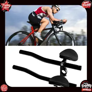 Aluminum Alloy Long Ride Rest Handlebar, TT Split Bar, Ergonomic Comfort Grip, Lightweight & High Compatibility, Durable & Stable, Ideal for Training, Event, Outdoor Long Distance Riding