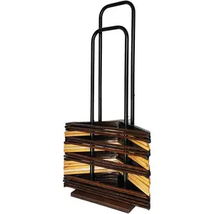 Hanger Stacker, Clothes Hanger Holder Organizer Stand, Portable Hanger Storage Rack, Large Wire and  Hanger Holder for Laundry Room, Commercial Hanger Storage (Black Large - 32.7" H)