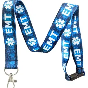 Execucat Break Away Lanyard - Emergency Medical Technician (EMT) - ID Badge Holder & Keychain