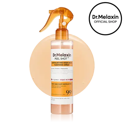 [Dr.Melaxin Official] Peel Shot Keratin Care Kojic Acid Turmeric Spray 200ml Pore Clearing Exfoliating Formula Skin Repair Scrub