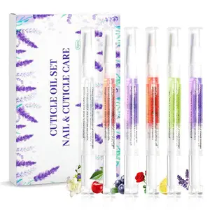 6Pcs Nail Cuticle Oils Nail Nutrition Oil Pen Nail Nourishment Pens 6 Smell Cuticle Revitalizer for Agnail Nourish Skin Nail Care (6pcs)