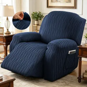 Recliner Chair Covers, Reclining Couch Covers, Sofa Covers, Stretch & Soft Polyester Fabric, Pet-Friendly, for Living Rooms, Bedrooms, Offices, Home Decor