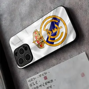 R-Real Football Phone Case For IPhone 17 Pro Max 16 15 14 Pro Max 13 11 Plus Glass Cover