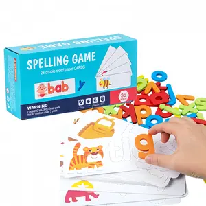 Alphabet Puzzle Toy for Preschool Kids – Educational letter matching game with wooden puzzle pieces. Perfect for spelling, learning, and matching letters. Ideal Christmas or birthday gift for toddlers to enhance their spelling skills.