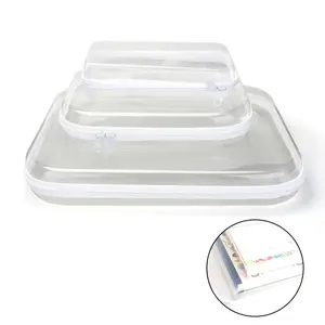 Clear Hard Shell Zipper Case (3 Pack)