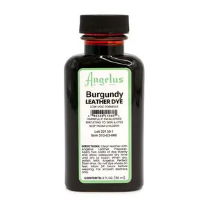 Burgundy Low VOC Leather Dye