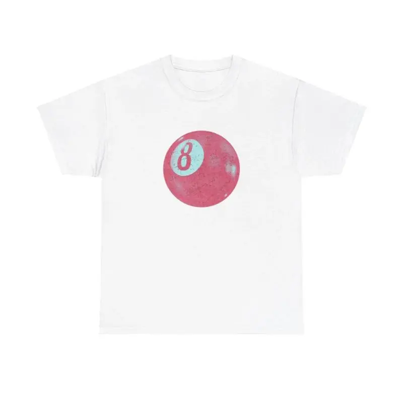 Pink Viral 8 Ball Aesthetic T-shirt,  Unisex T-shirt, Trendy Tee for Men & Women Original Black Pink 8 Ball Cotton Top Womenswear Streetwear