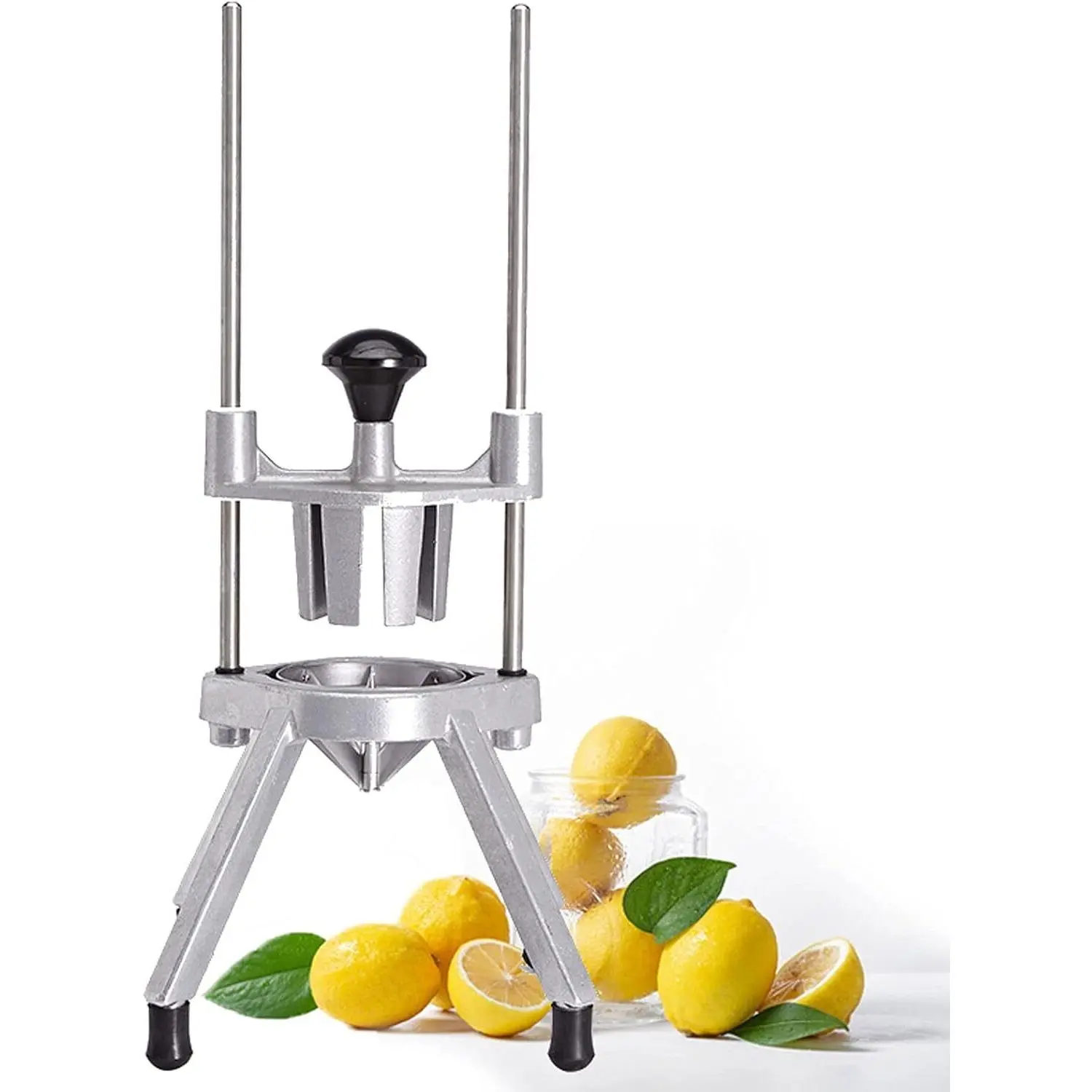 Commercial Fruit Cutter Wedger, Lemon/Lime Slicer, Heavy Duty 6-Section 8-Section Easy Wedger with Stainless Steel Blade for Bars Restaurant Parties, Kitchen Tools (Size : 6 Section)