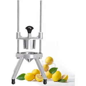 Commercial Fruit Cutter Wedger, Lemon/Lime Slicer, Heavy Duty 6-Section 8-Section Easy Wedger with Stainless Steel Blade for Bars Restaurant Parties, Kitchen Tools (Size : 6 Section)