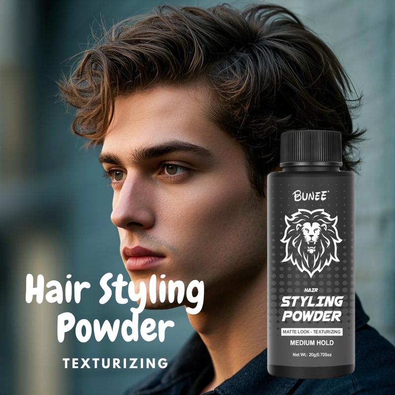 BUNEE 20g Hair Volumizer Powder Bottle Packaging with Texture Enhancement and Root Lifting Adds Messy Fashion Oil Absorbing Formula for All Day Freshness Creating Just Styled Look
