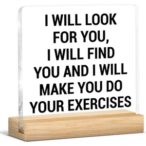 Funny Physical Therapist Gifts for Women Men, Physical Therapy Gifts for DPT PT Christmas Birthday, Acrylic Sign Office Decor