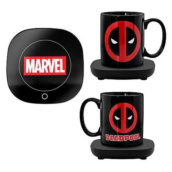 Uncanny Brands Marvel Deadpool Mug Warmer with Mug Uncanny Brands Marvel Deadpool Mug Warmer with Mug