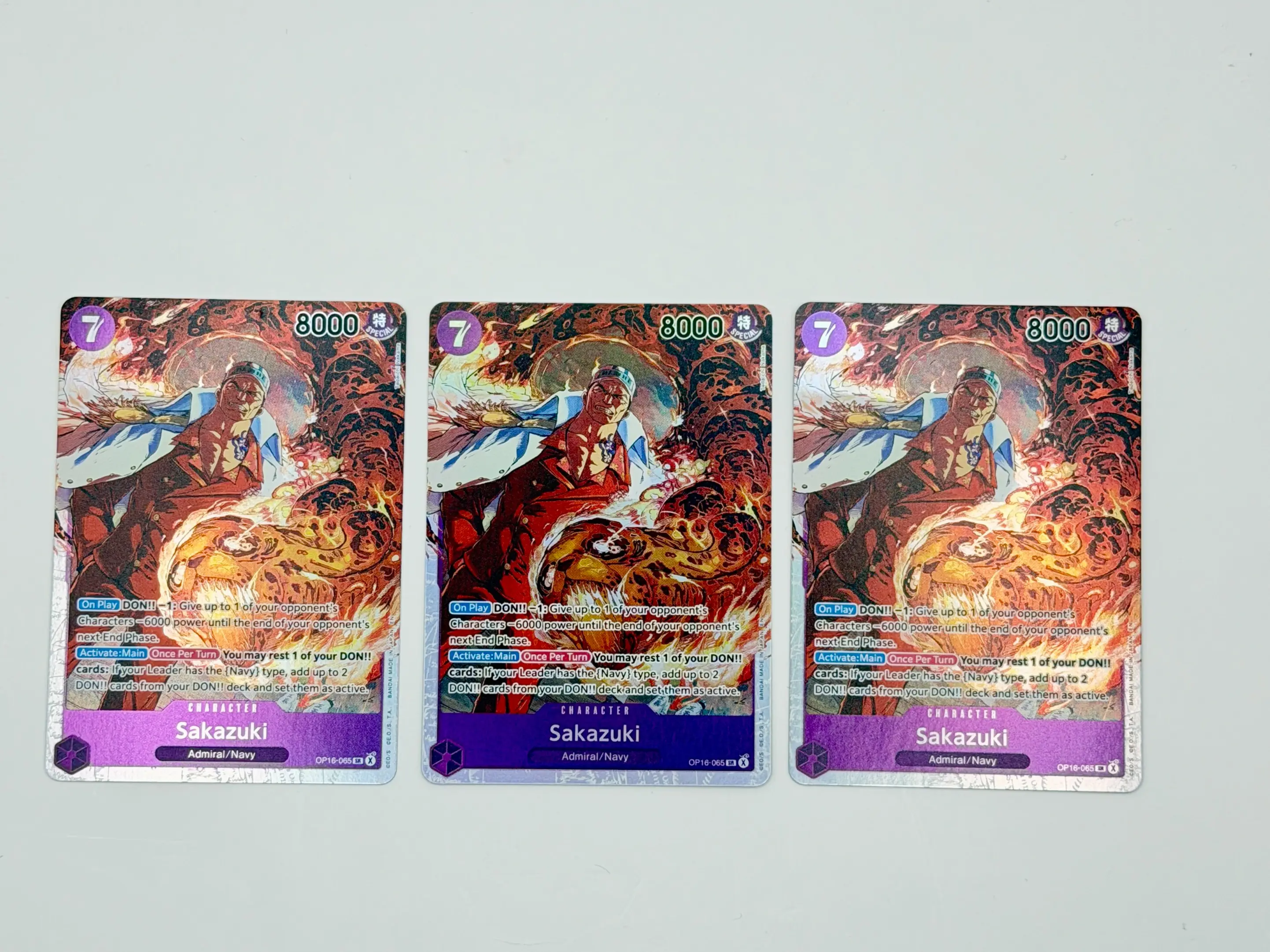 Sakazuki 065 The Time of Battle OP16 x3