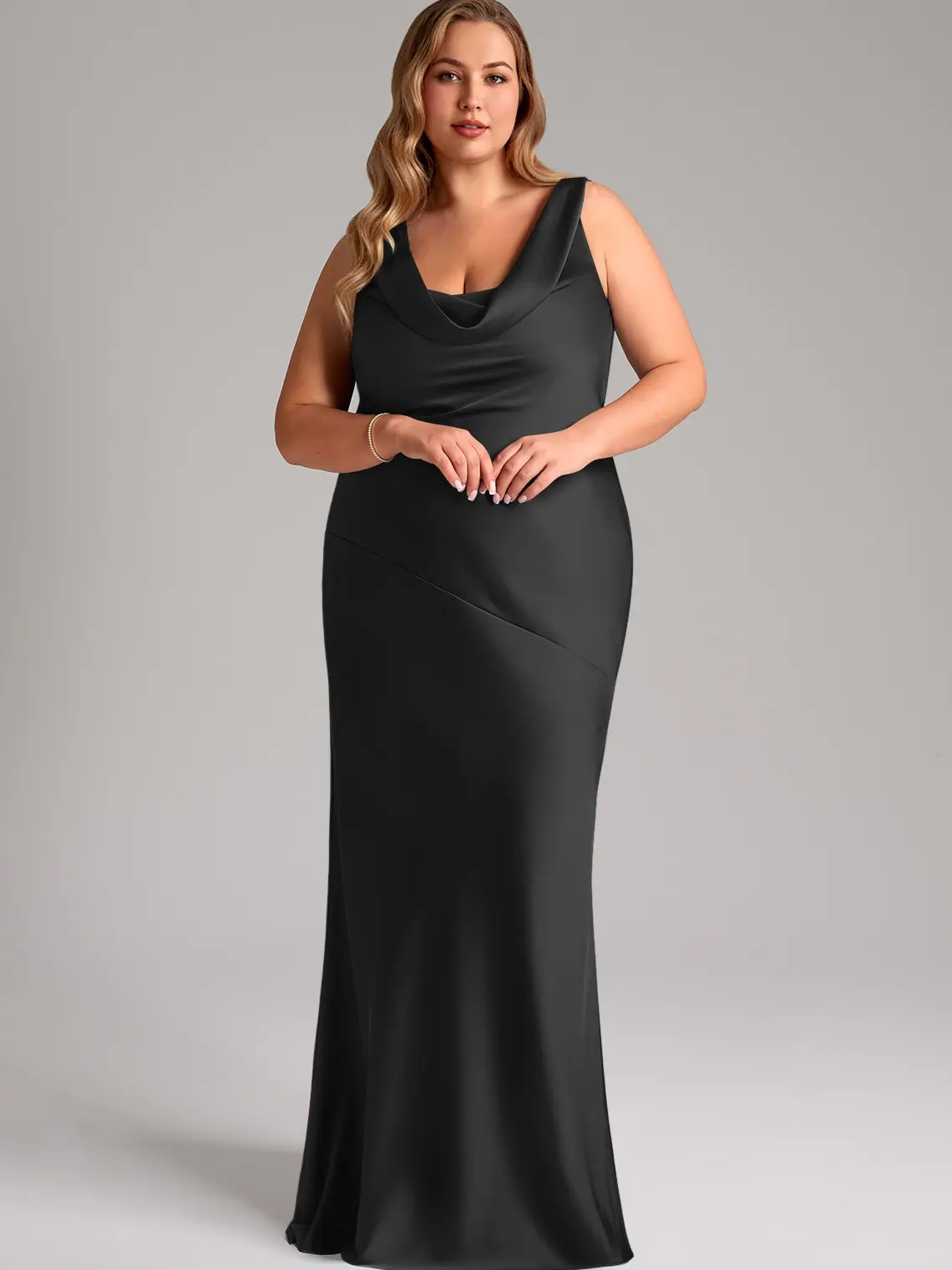 Azazie Rylina Cowl Neck Open Back Fitted Mermaid Evening Event Wedding Stretch Satin Dress Floor Length Sleeveless Side Zip Bow Tie Back Formal Wear - TikTok Shop Azazie Rylina Cowl Neck Open Back Fitted Mermaid Evening Event Wedding Stretch Satin Dress Floor Length Sleeveless Side Zip Bow Tie Back Formal Wear - TikTok Shop