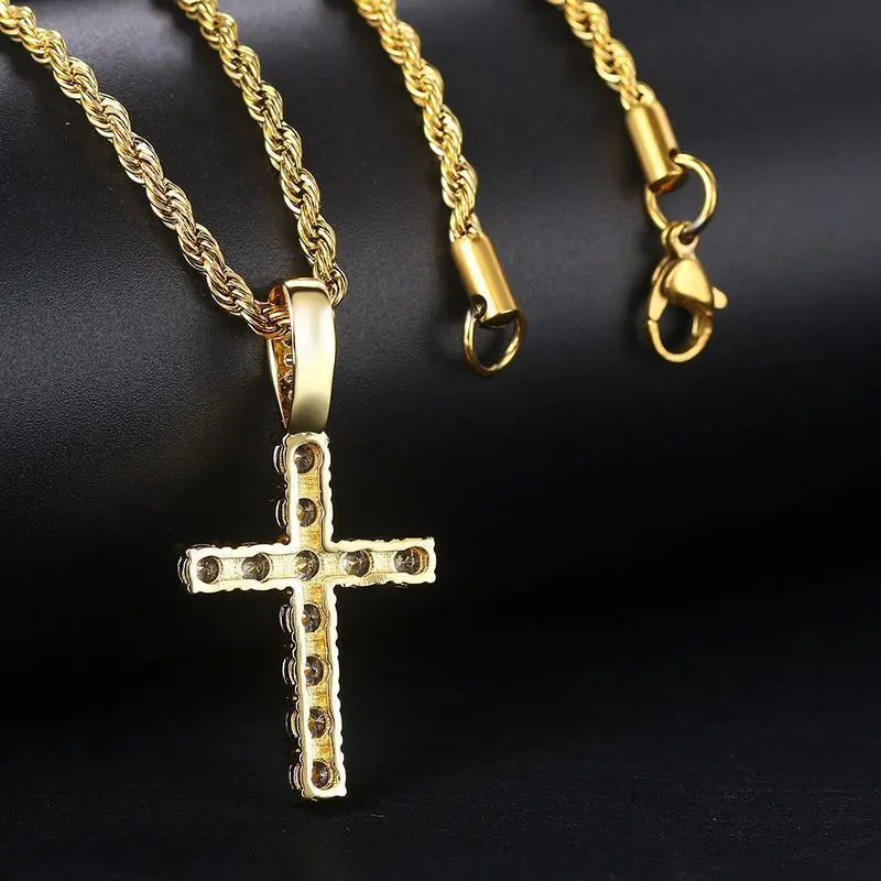 5.5 Karat Moissanite Cross Pendant Necklace, 11 PCs 5mm D Color Moissanite, 3mm * 23.62 Inch Twisted Chain, 925 Sterling Silver Necklace for Women Girlfriend Birthday Anniversary Jewelry Gift 5.5 Karat Moissanite Cross Pendant Necklace, 11 PCs 5mm D Color Moissanite, 3mm * 23.62 Inch Twisted Chain, 925 Sterling Silver Necklace for Women Girlfriend Birthday Anniversary Jewelry Gift