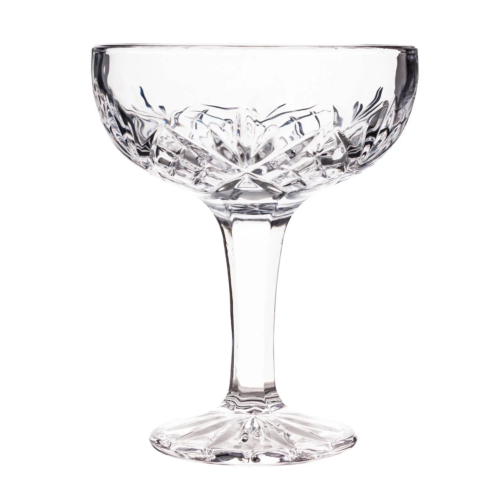 BarConic® 8oz Classic Coupe Cocktail Glass - Kitchenware Drinkware for Cocktail Service, Beautiful Cut Design, Durable Build, Elegant Silhouette, Precision and Style