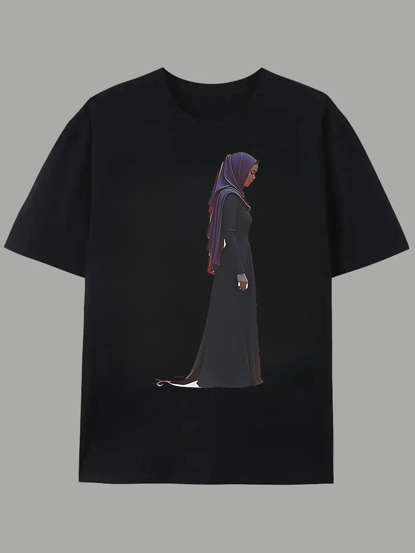 Men's Islamic Abaya  Hijab T-Shirt - Retro Muslim