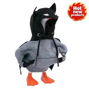 7 Inch Desk Goose Outfits, Bat Hoodie for Desktop Goose, 7 Inches Mini Desk Geese Clothes Costume Clothing Accessories for Magnetic Geese Statue Table Decor