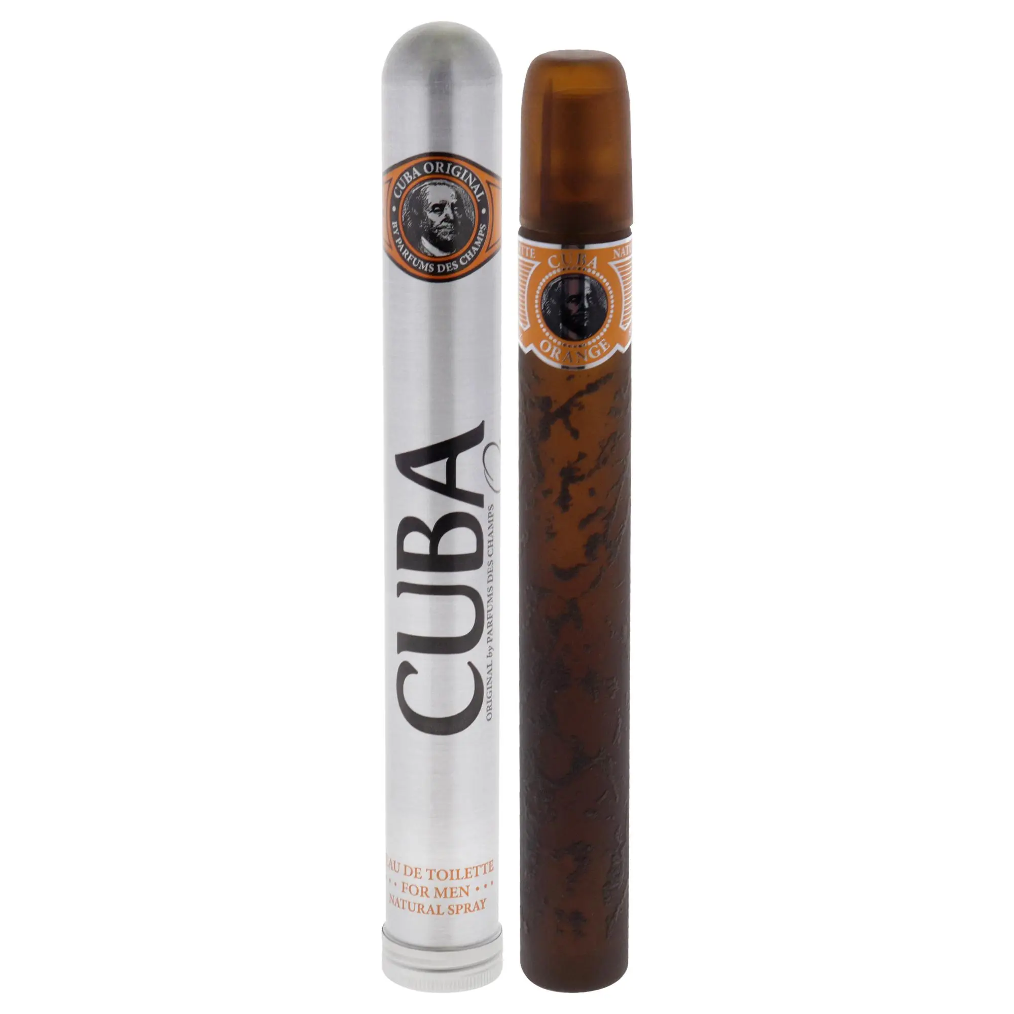 Cuba Orange Eau de Toilette Spray for Men - Distinctive Standout Fragrance for Daily Wear, 1.17oz Single Bottle with Bold Label